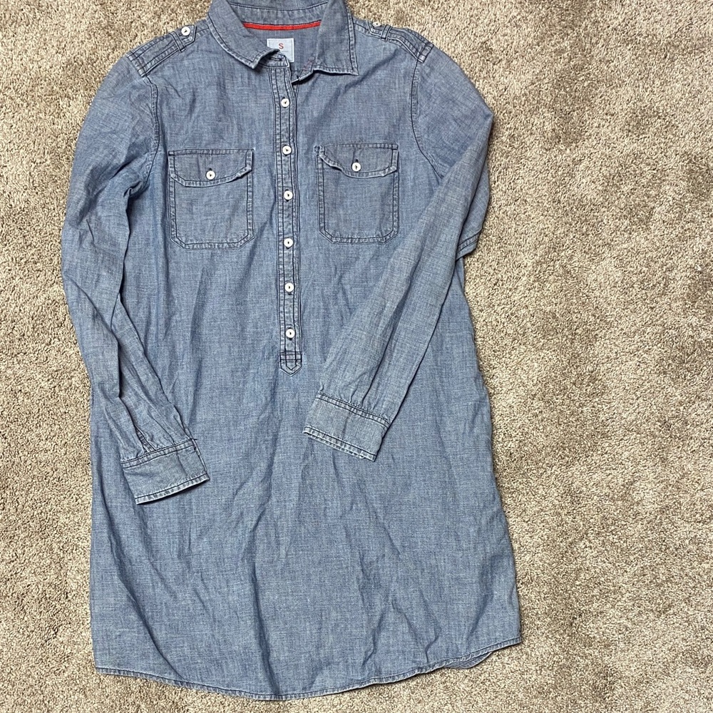 GAP Blue Chambray denim Dress